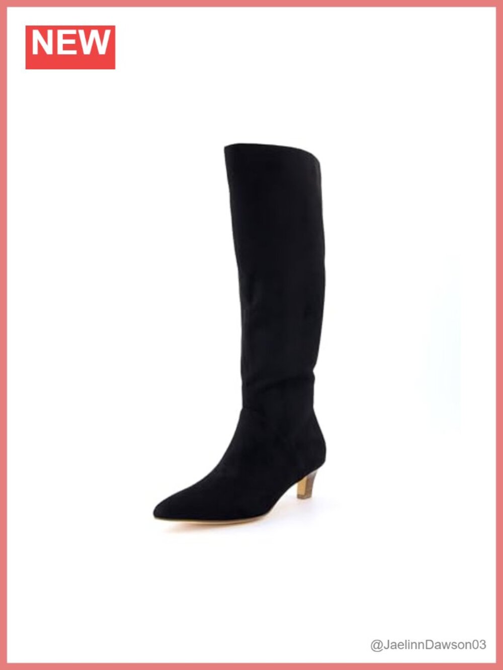 Women's Ankle Boots Kitten Heel Pointed Toe Vegan Suede Memory Foam Side Zipper